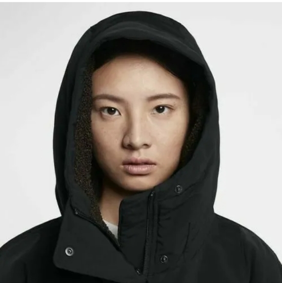 Nike Womens Sportswear Tech Pack Down-fill Parka - Sz Lrg - Black NWT - Picture 6 of 16